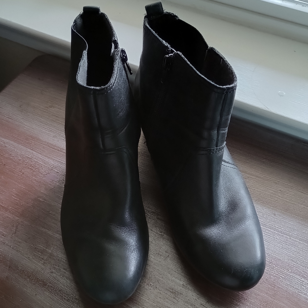 Clark's wedge booties